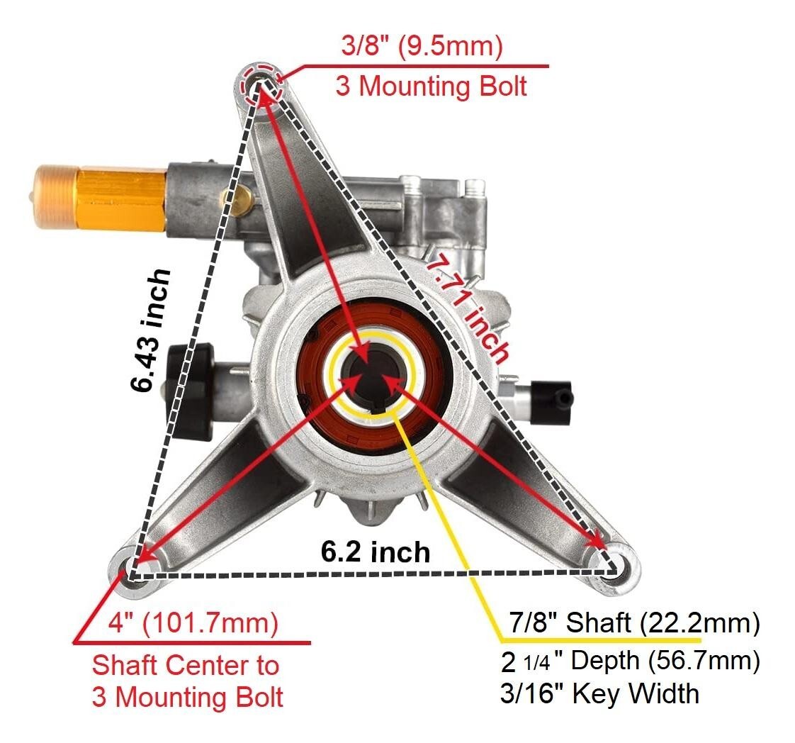 New 2700 PSI Pressure Washer Water Pump Sears Craftsman 580.752700 580.752710