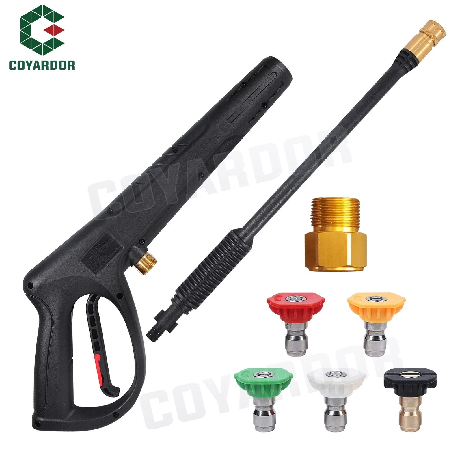 COYARDOR 2320 psi Pressure Washer Gun & Extension Wand M22-14mm/15mm
