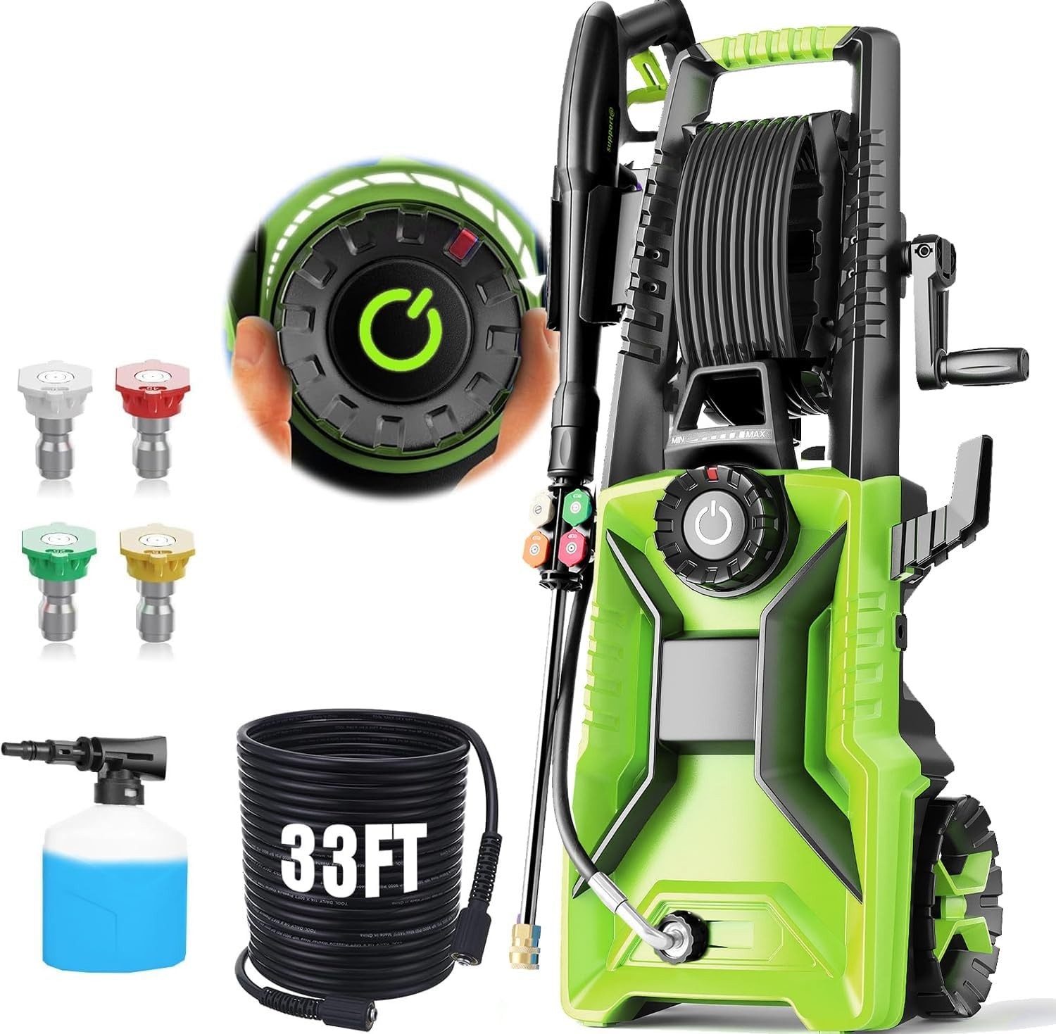 5000 PSI Adjustable Electric Pressure Washer, 2026 New Power Washer Pressure Adj