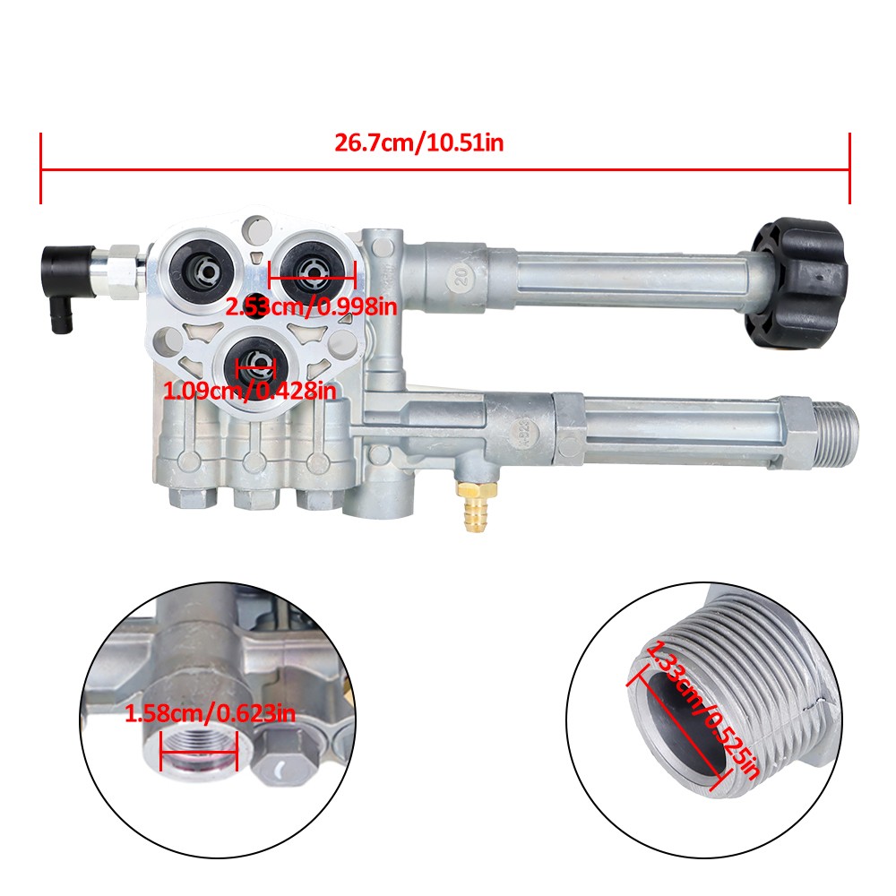 For AR Pump SRMW AR42940 RMW2G20 RMW2.2G24 Replacement Pressure Washer Head