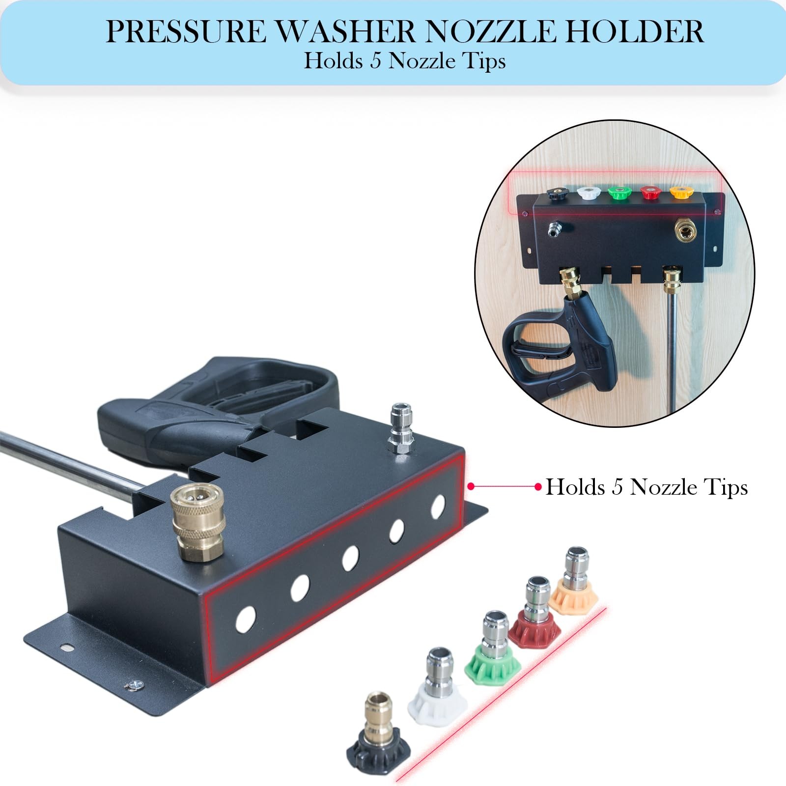 Pressure Washer Gun Holder-Foam Cannon Holder-for Foam Cannon,Pressure Washer…