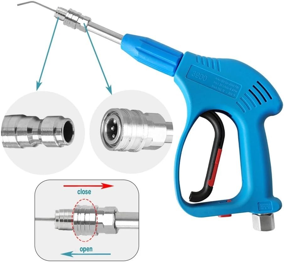 Pressure Washer Needle Nozzle Crevice Cleaning Tip 1/4 Inch Quick Connect AC