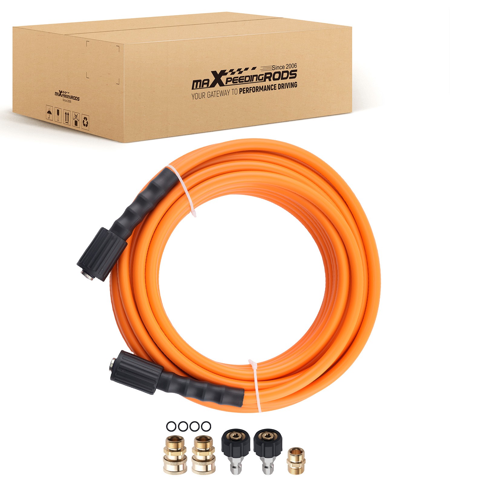 50FT High Pressure Washer Hose for Troybilt Honda Simpson 5800PSI Quick Connect
