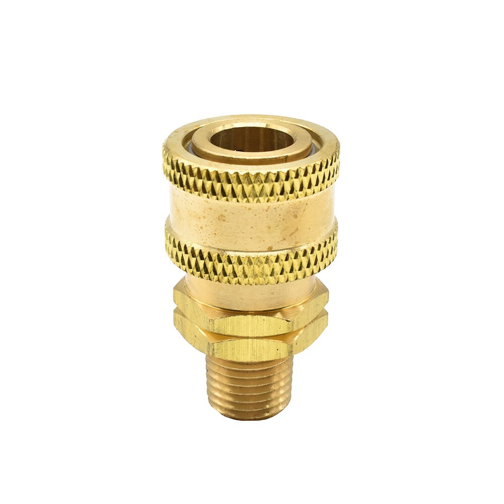 Interstate Pneumatics Pressure Washer 1/4 Inch MNPT Brass Coupler 5200 PSI