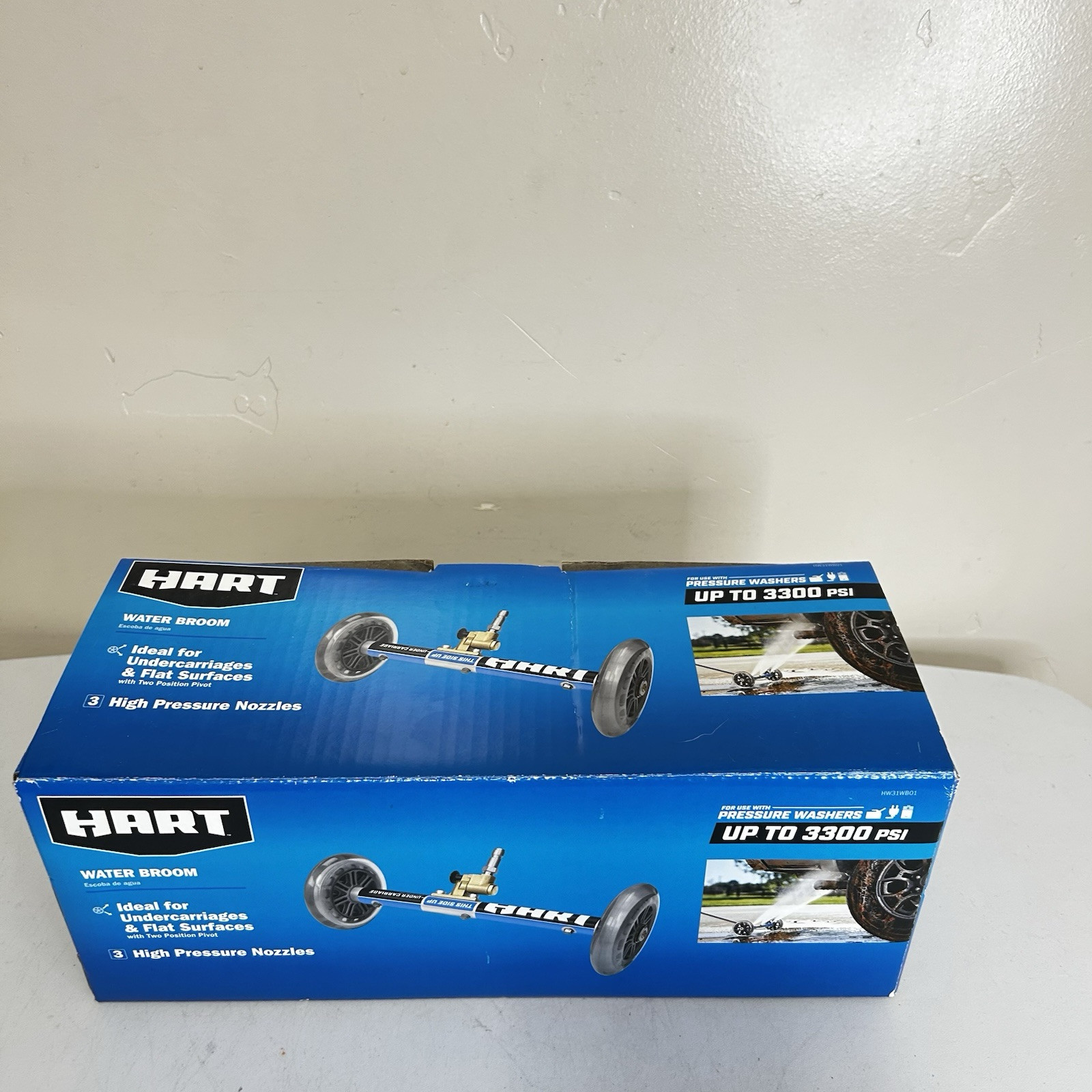 HART 11″ Water Broom Undercarriage Surface Cleaner Pressure Washer w/ 3 Nozzle