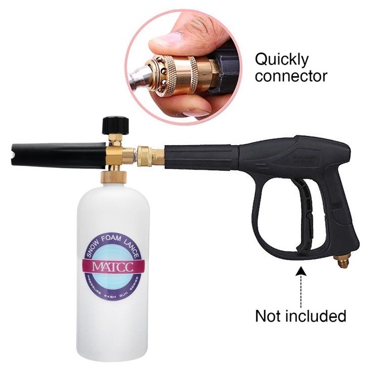 Snow Foam Cannon II with 1/4″ Quick Connector Bottle(0.22gal)