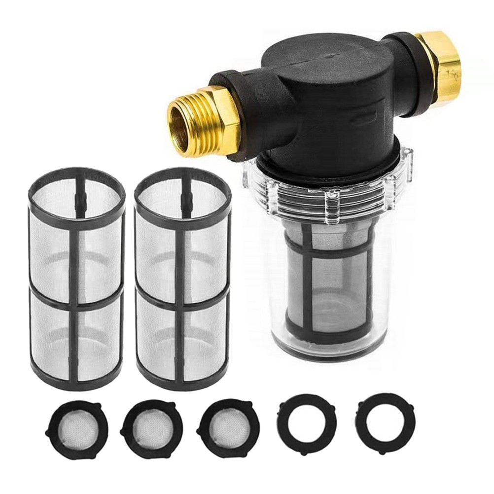 1Set Durable Hose Filter for Pressure Washer Car Wash Inline Water Filter