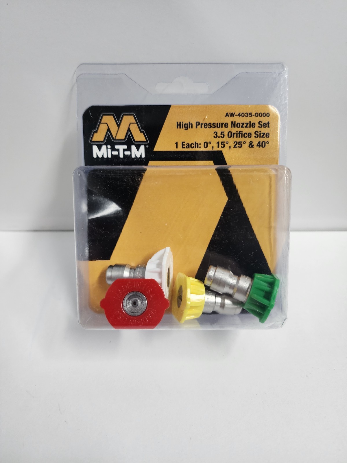 Mi-T-M AW-4035-0000 High-Pressure Washer Spray Nozzle, 3.5 Orifice, 4-Pk. –