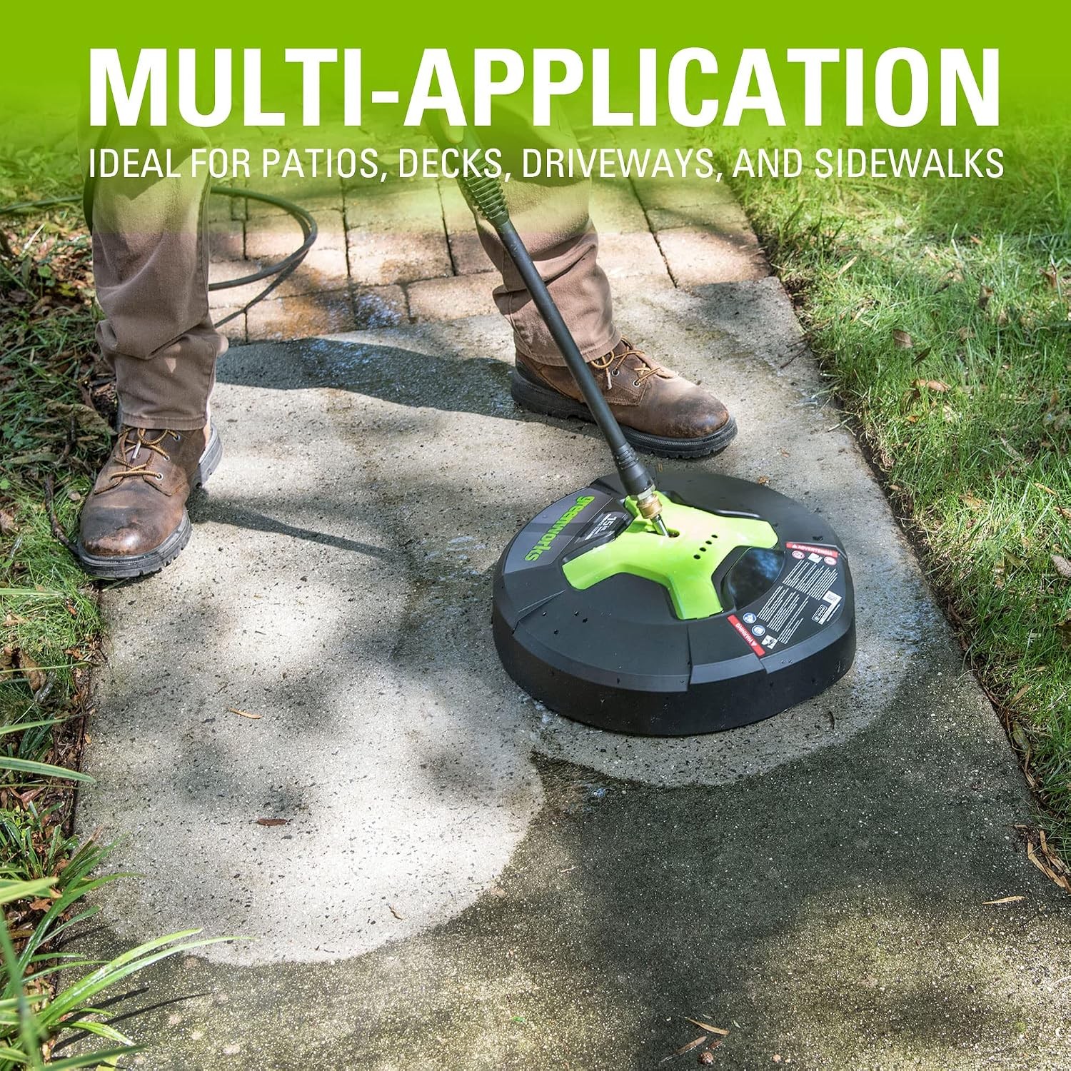 5210902 15″ Extension Included Surface Cleaner Green