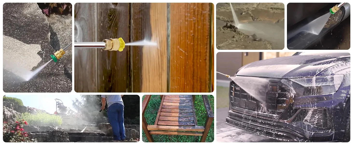 SIHAO Gas Pressure Washer With Aluminum Pump Spray Gun And Extension Wand US