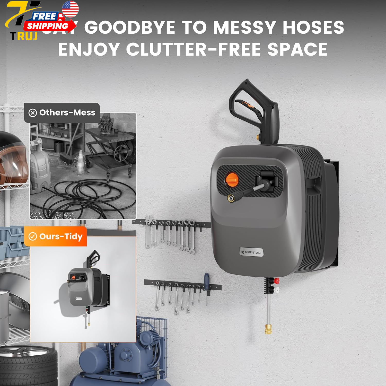 Giraffe Tools Grandfalls Pressure Washer G20B Pro 2500 PSI 2.2 GPM Wall Mounted
