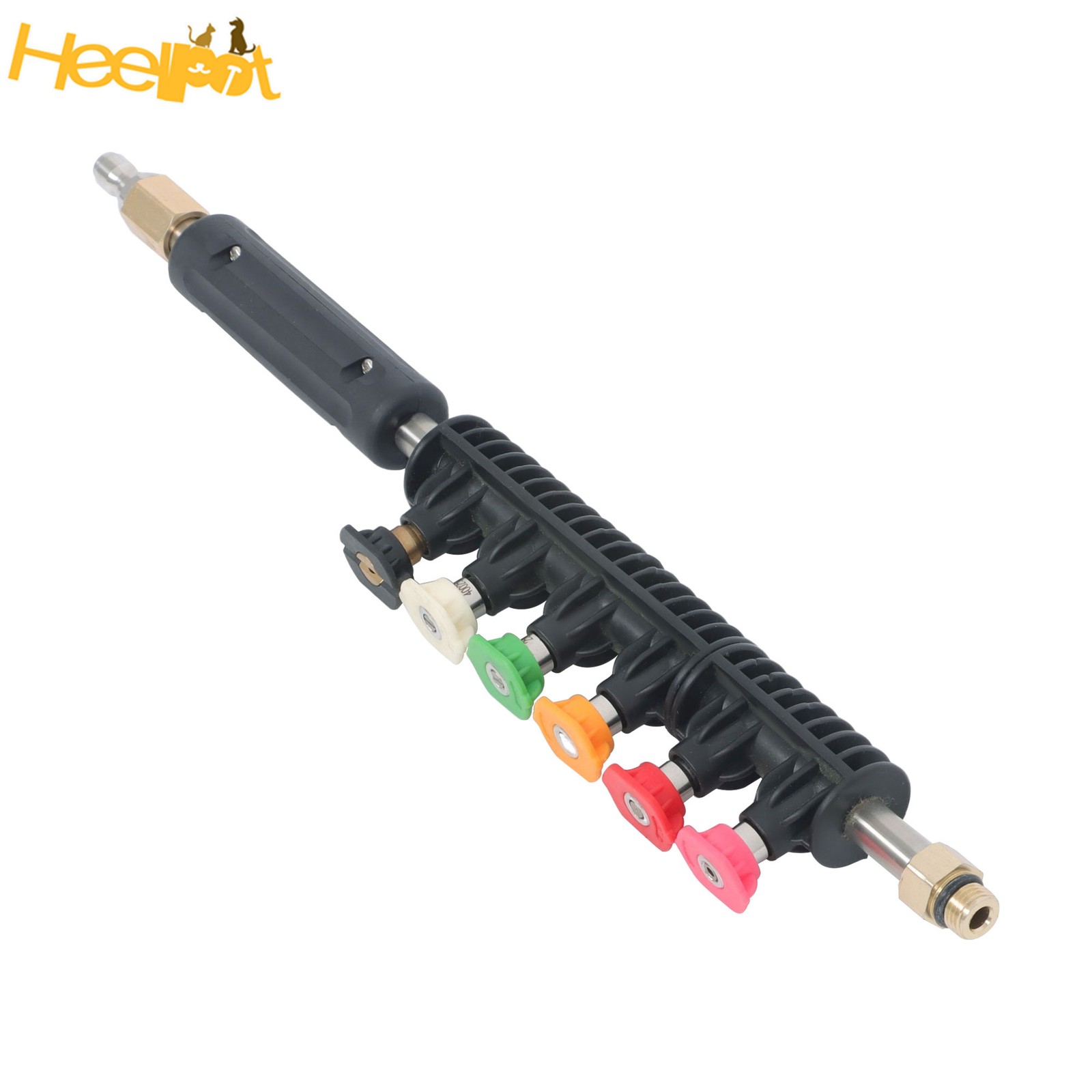 9 Pack 4000 Psi High Pressure Water Gun Extension Rod Set 1/4 Inch Quick Connect