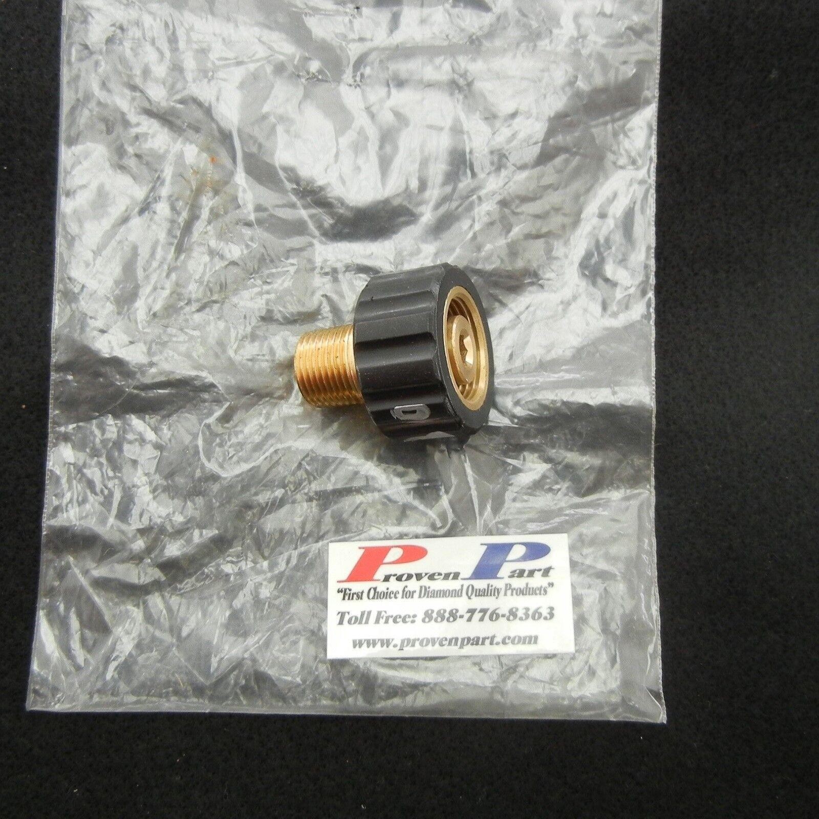 PRESSURE WASHER GUN AND HOSE FITTING 3/8 M X M22F HIGH PRESSURE BRASS 2 IN KIT