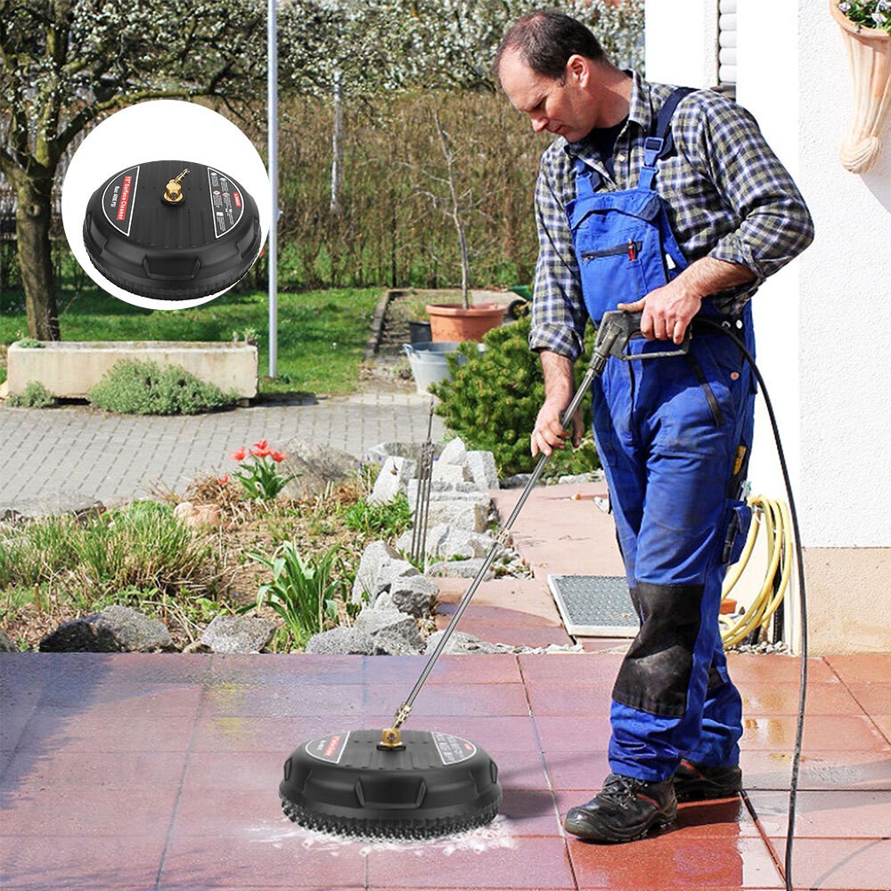 15″ Pressure Washer Surface Cleaner Power Washer Attachment with Extension Wands