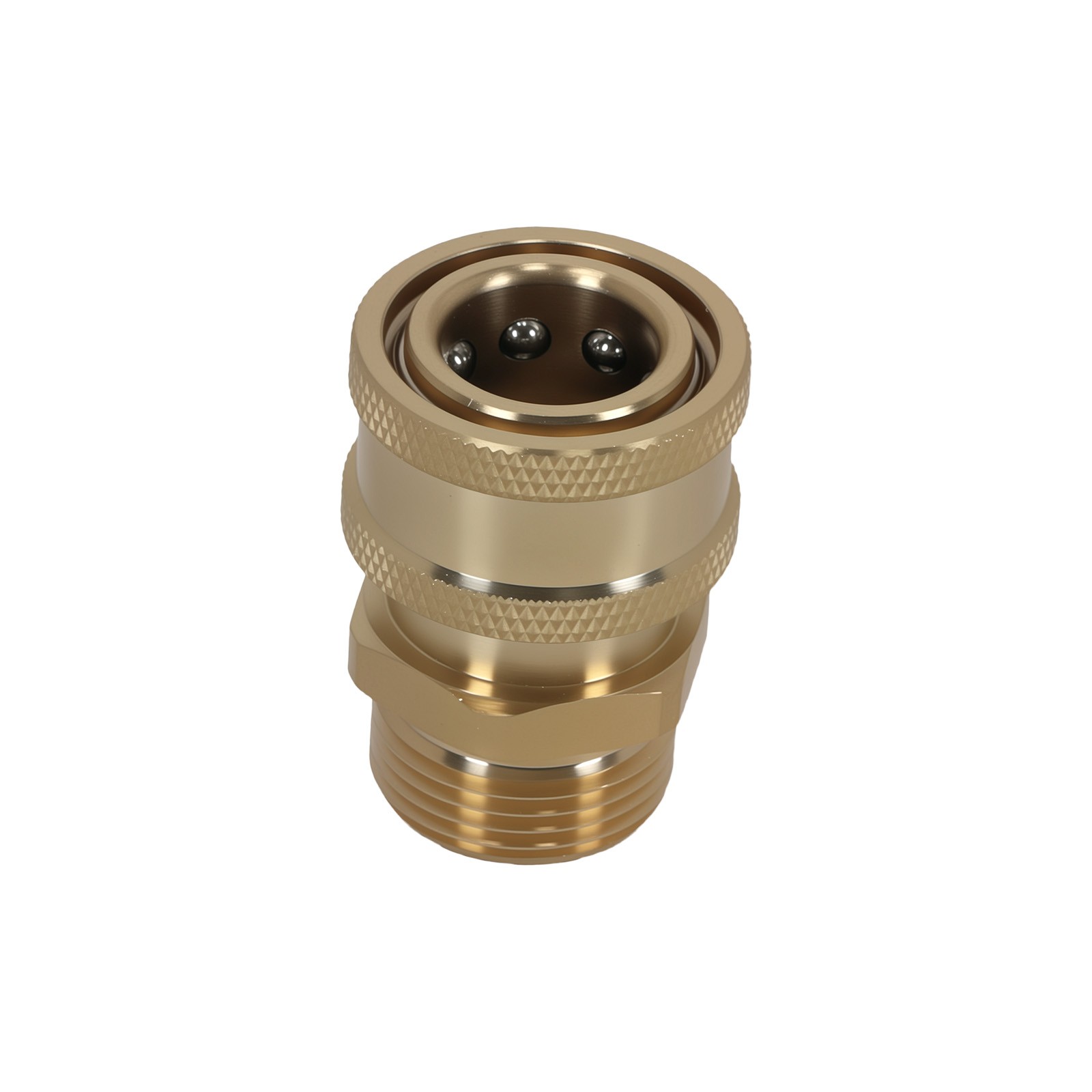 2PCS M22-14mm Thread to 3/8″ QC Brass Adapter Pressure Washer Coupler 5000PSI
