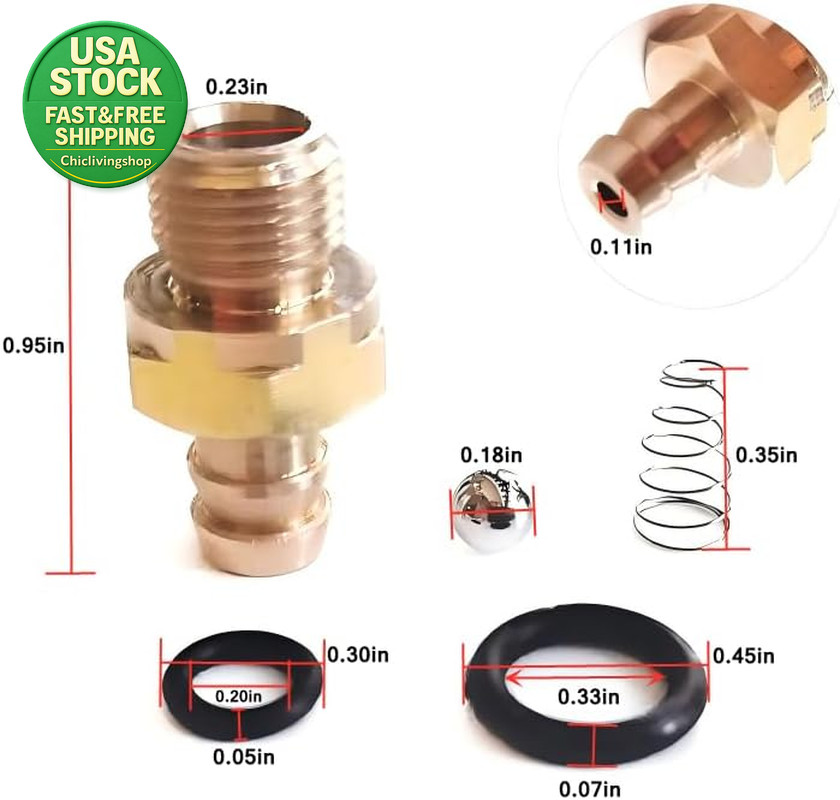 Pressure Washer Pump Parts Chemical Soap Injector Kit 1 8 27 Male Bspthread