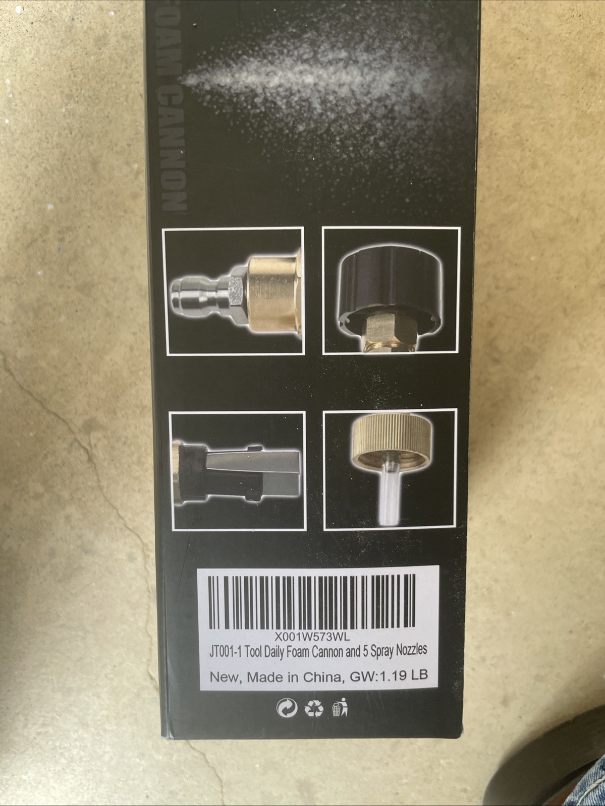 Tool Daily B07HC898GM 1L Foam Cannon with 5 Pressure Nozzle Tips