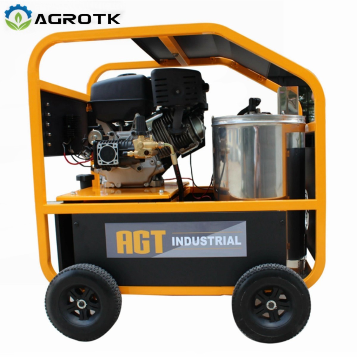 3000PSI Hot Water High Pressure Washer Machine 6.5 HP Diesel Burner Manual Start
