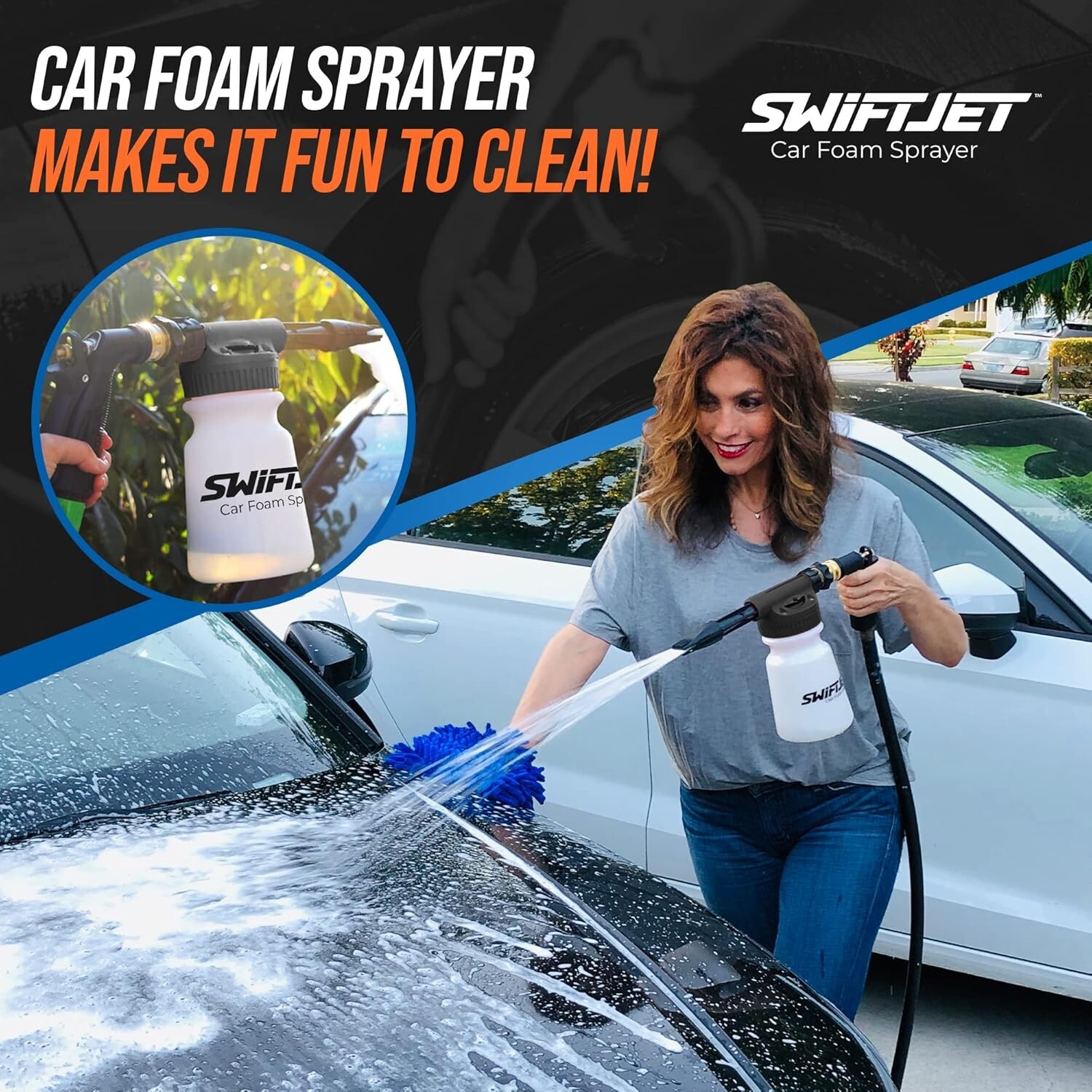 Ultimate Foam Cannon for Fun and Safe Car Washing – Hose Attachment Included