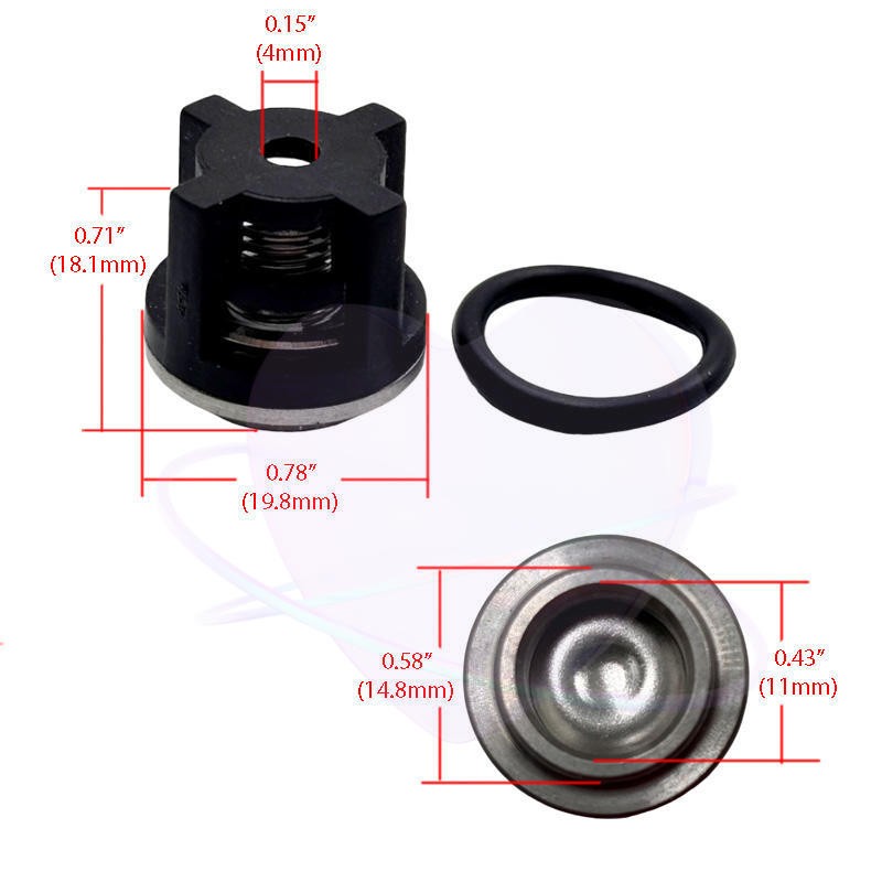 AR1828 Water Pump Check Valve Kit for Annovi Reverberi For RRV, RKV, XRCV 18mm