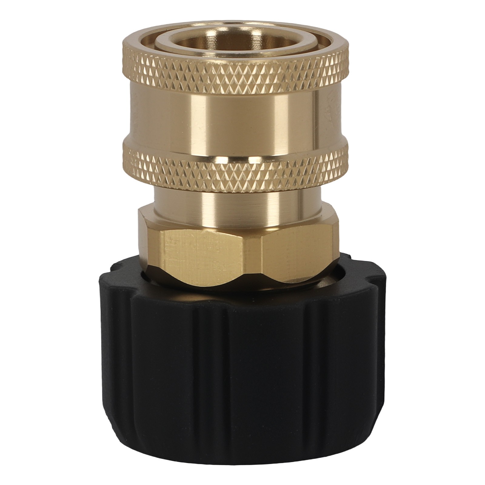Pressure Washer Fitting Swivel M22-14mm to 3/8″ Quick Connect Brass 5000PSI 2Pcs