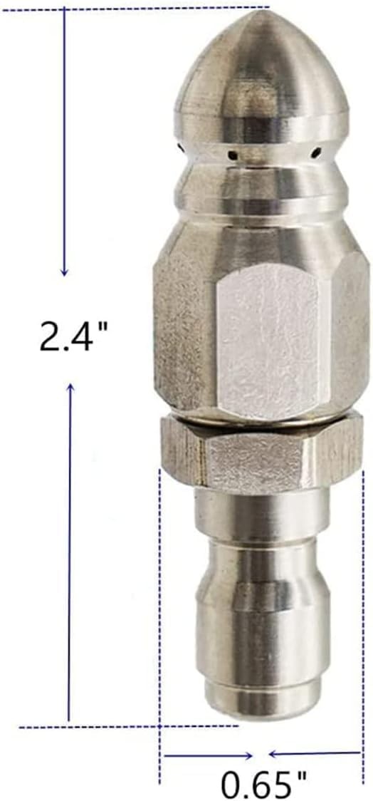 2(Sets) Pressure Washer Sewer Jetter Nozzle with 1/4” Quickly Connector,Pressur
