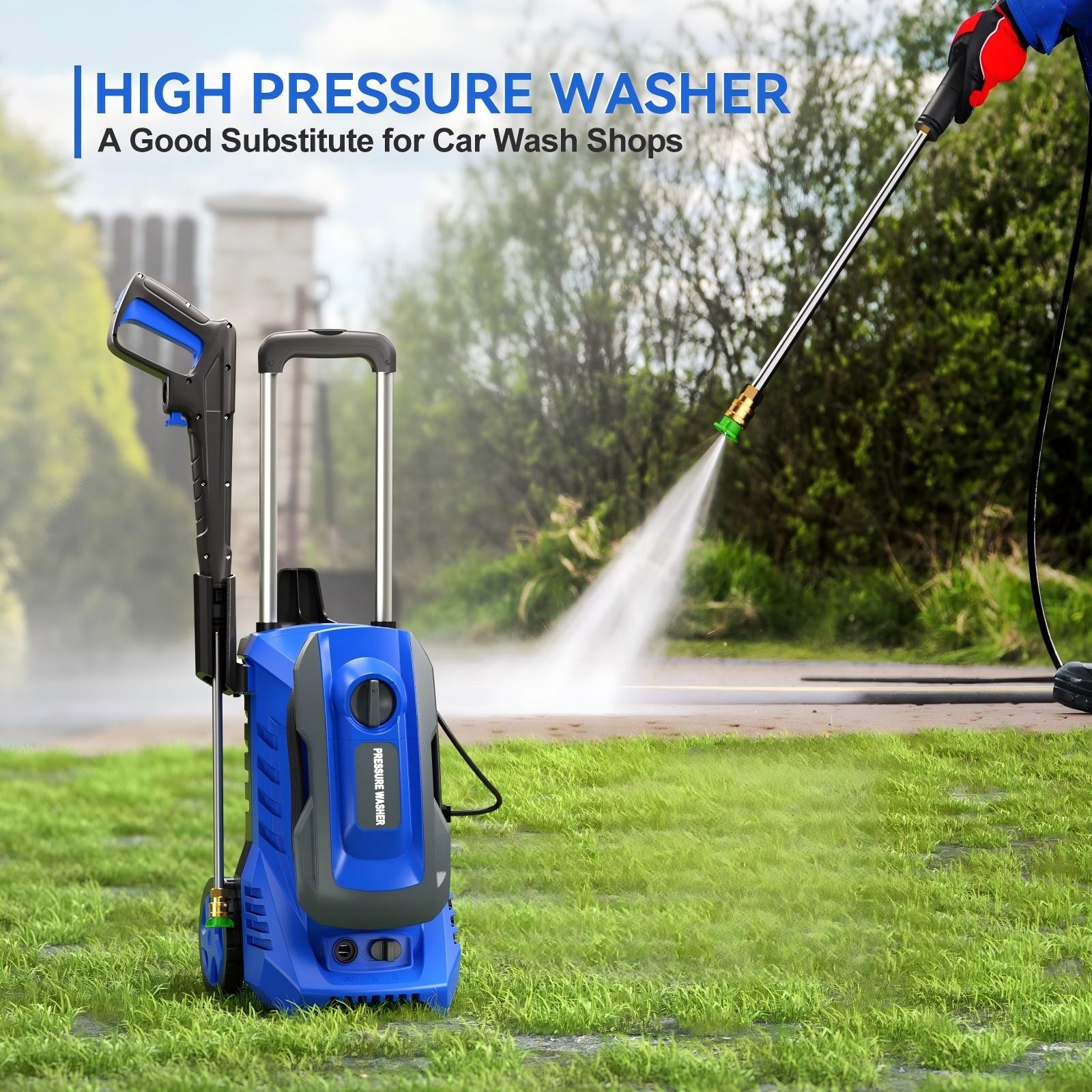 4200PSI 2.5GPM High Pressure Power Washer Portable Electric Cleaner Machine