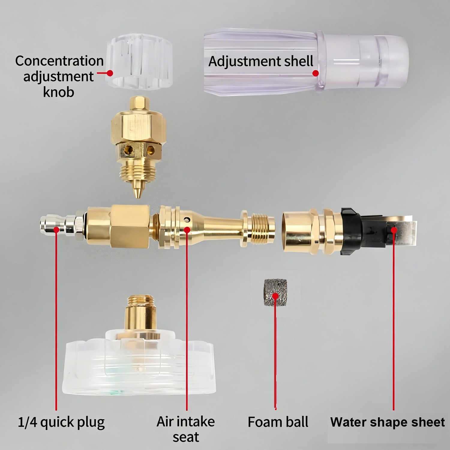High Pressure Washer Hose M22-14mm 3200PSI / Car Washing Gun Foam Sprayer Cannon