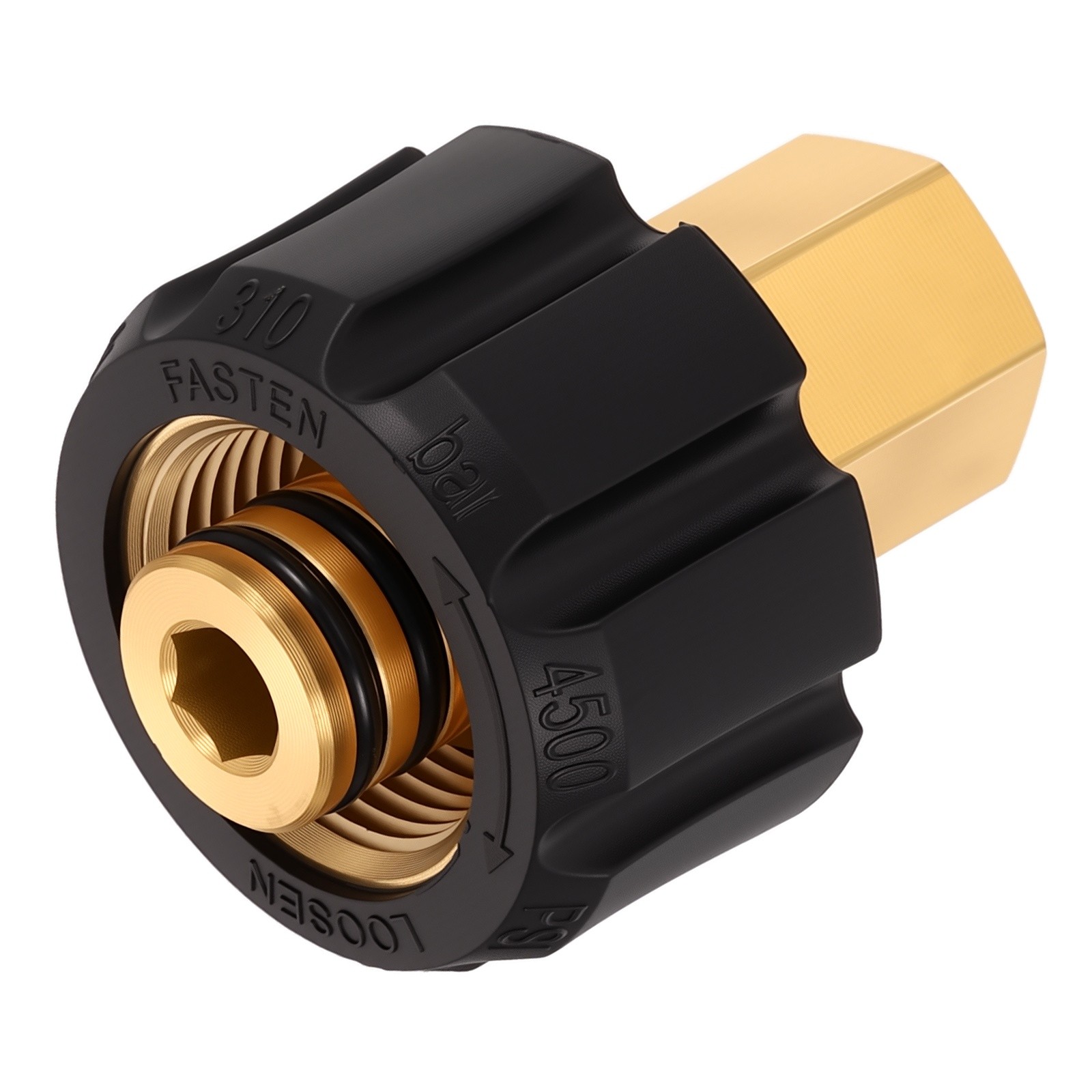 M22 14mm Female to G1/4″ Female Pressure Washer Adapter HOSE PIPE Brass Fittings