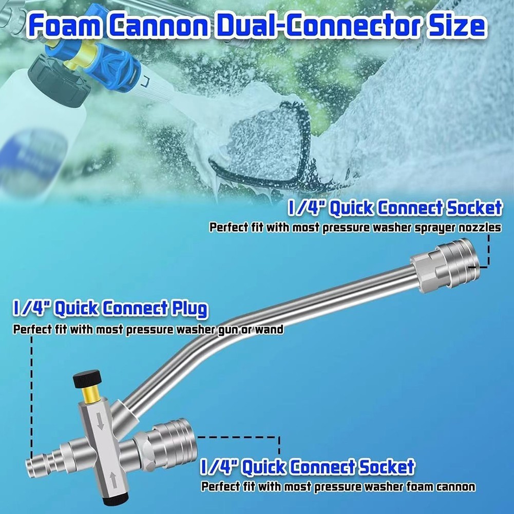 Dual Connector Lance Attachment for Effective Car Detailing and Cleaning