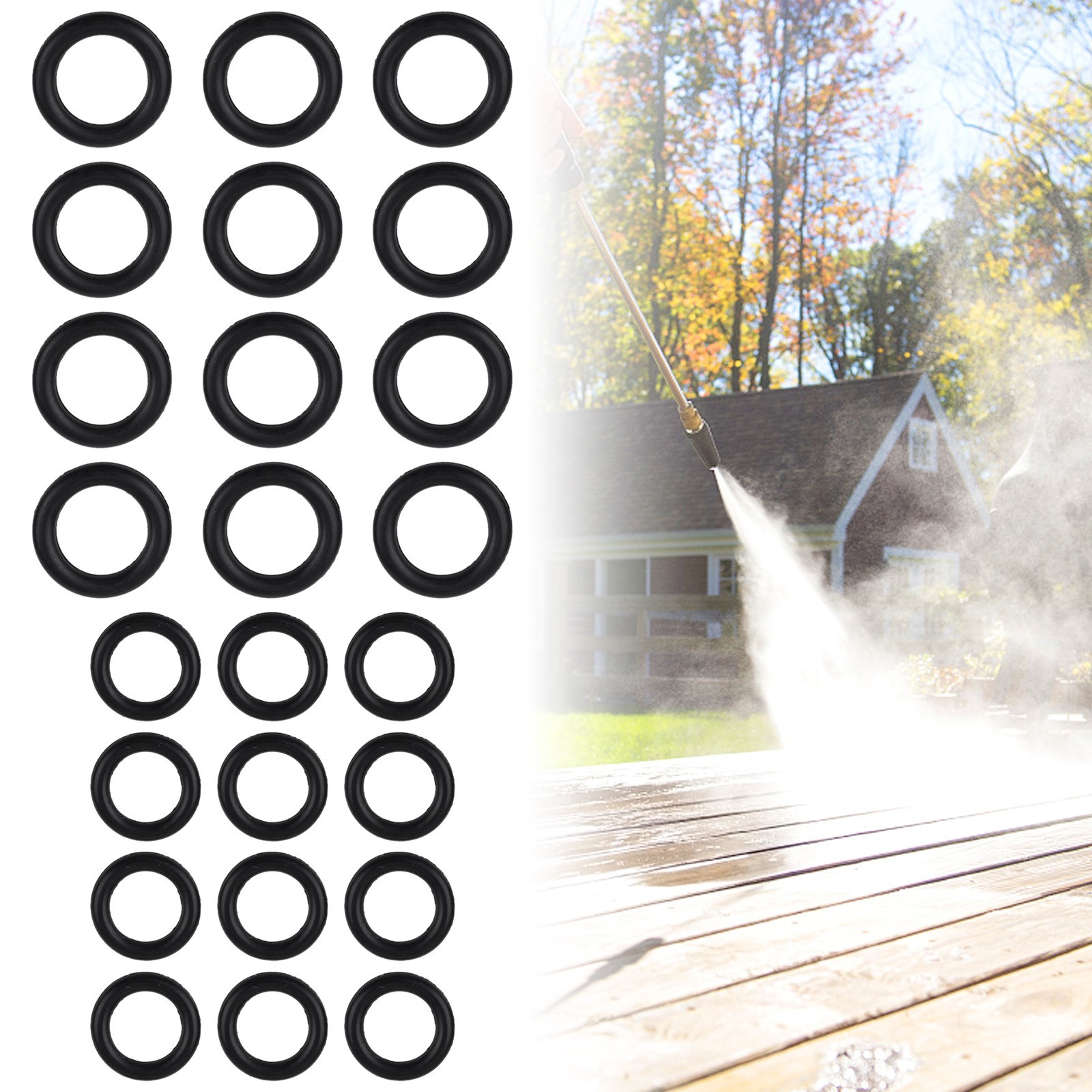 50 Pressure Washer O Rings Hose Ring Kit For 1/4 3/8 M22 Quick Connect Coupler