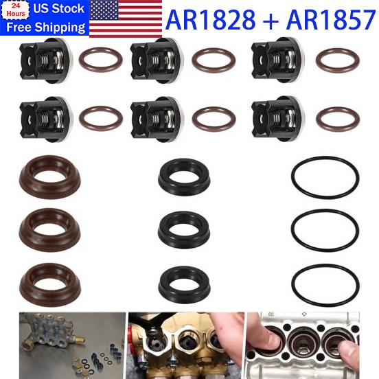 AR1828 Water Pump Check Valve& AR1857 Pressure Washer Packing Kit for 18mm XR RK