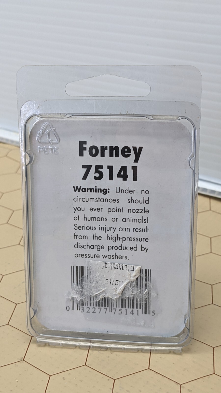 Forney Sewer Nozzle, 1/8-Inch FNPT Non-Rotating 75141 Pressure Washer Accessory