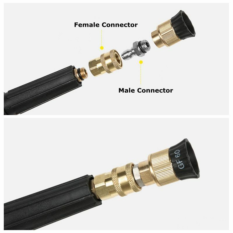 Quick Release Coupler Connector Fitting for High Pressure Washer Gun & Hose G1/4