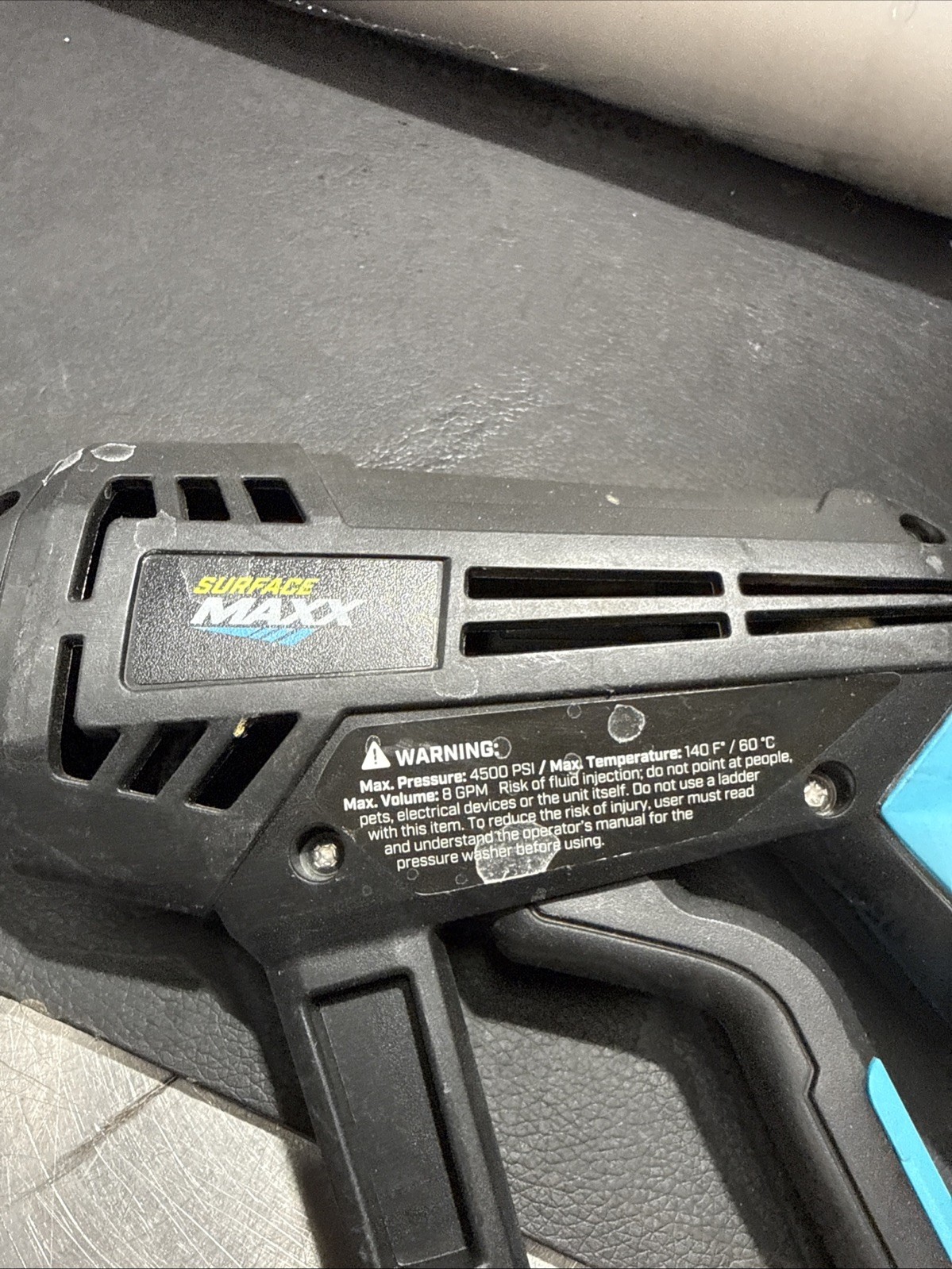 Surface Maxx Professional Pressure Washer Gun 4500 PSI Side Grip Electric Gas
