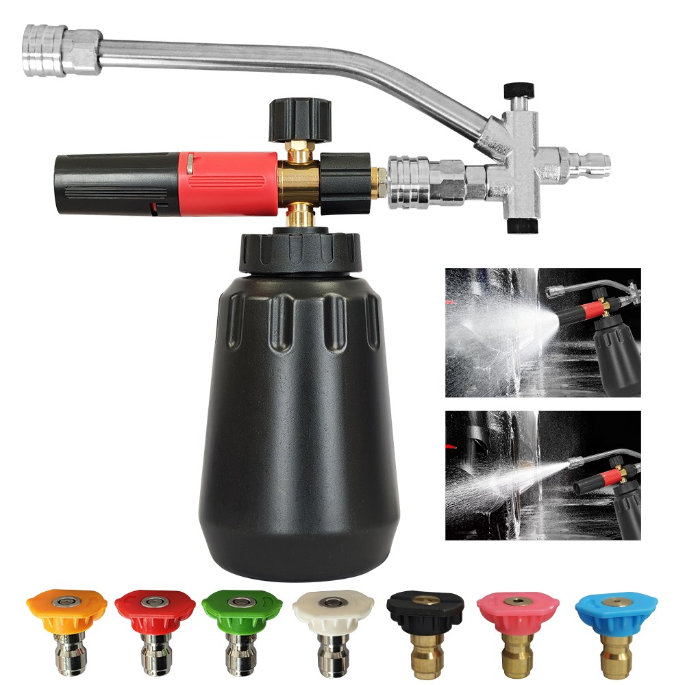 High Pressure Washer Gun Car Wash Soap Lance Cannon Spray Jet Bottle Snow Foam