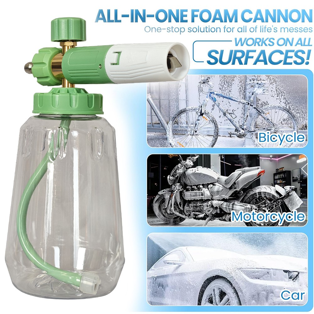 Car Washer Gun Foam Sprayer Cannon with 7 Nozzles for Car Washing Home Garden