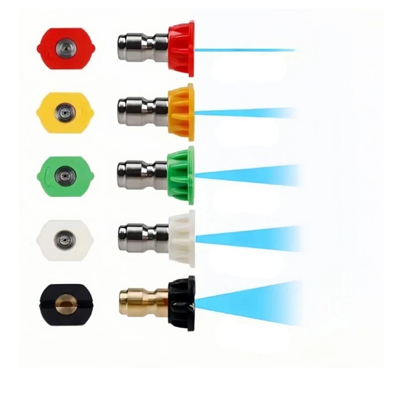 5Pcs Pressure Washer Spray Tips Nozzles High Power Kit Quick Connect 1/4″ SET