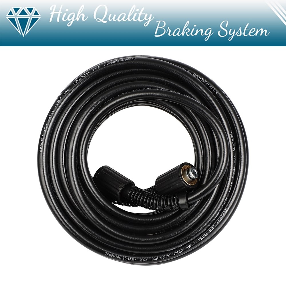 50FT 3200PSI Replacement High Power Pressure Washer Hose 3/8″ M22-14MM