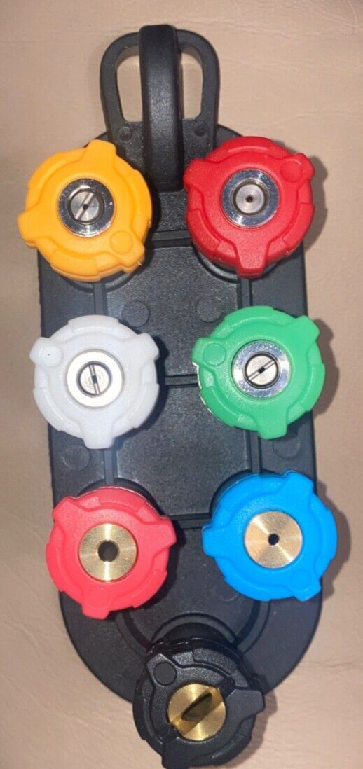 1/4″ Quick Connect, 7 Nozzle Tips with Nozzle Holder, 3600 PSI