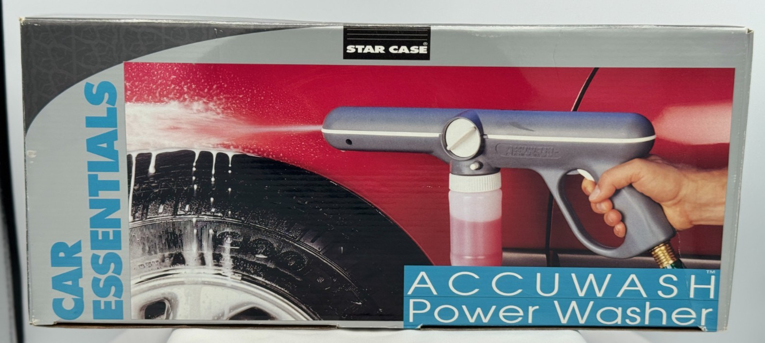 Star Case Car Essentials Accuwash Power Washer – NEW In Box -Nozzle & Bottle