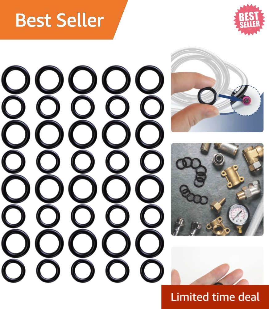 High-Quality Rubber O-Rings for Pressure Washers – 40 Pack, Leak-Proof Design