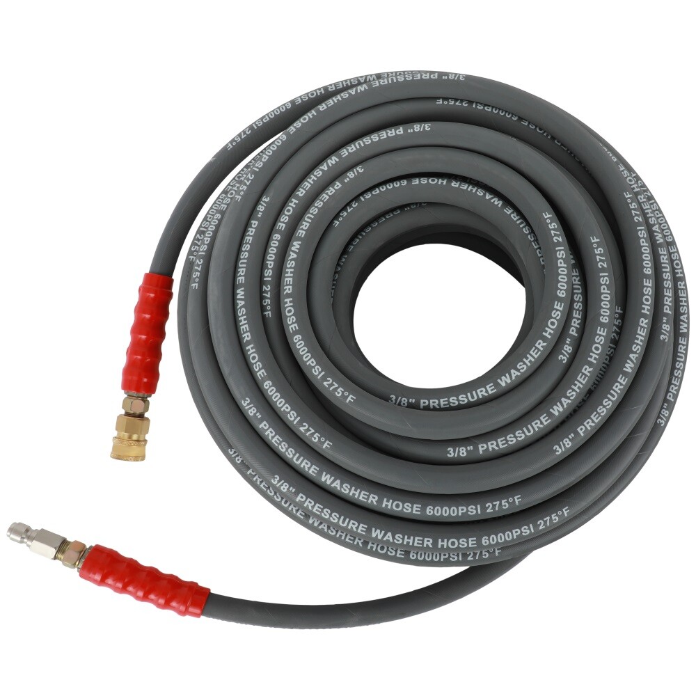 New 3/8″ x 100ft 2 Wire Braid Non-Marking 6000psi Hot Water Pressure Washer Hose