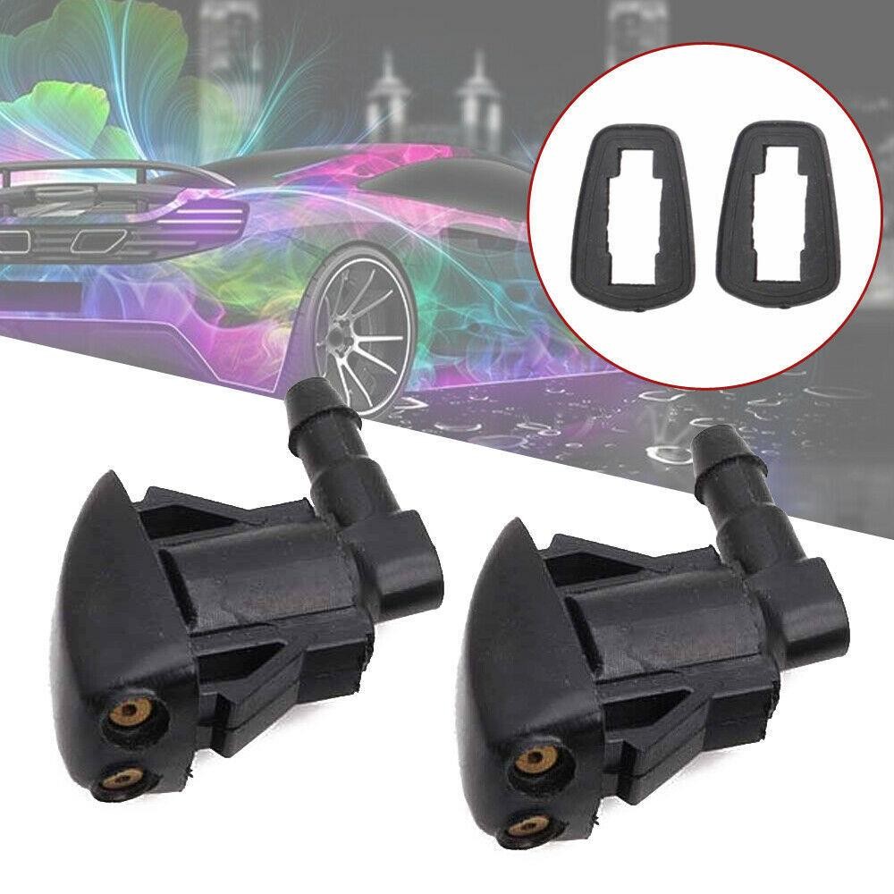 2pcs Car Front Windshield Washer Wiper Spray Nozzle Auto Exterior Accessories