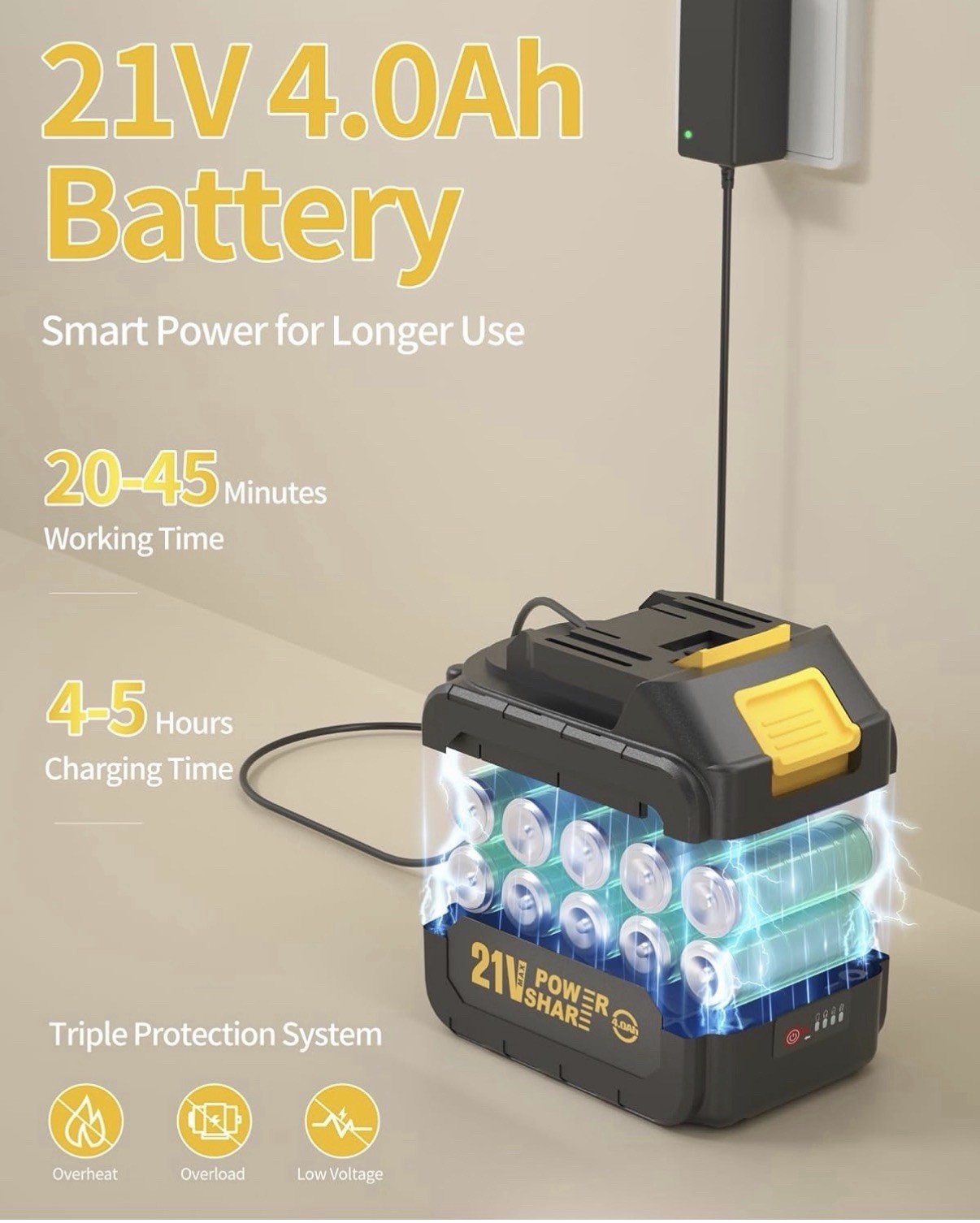 21 Volt 1100 PSI Portable Handheld Pressure Washer Any Water Source 6 In 1
