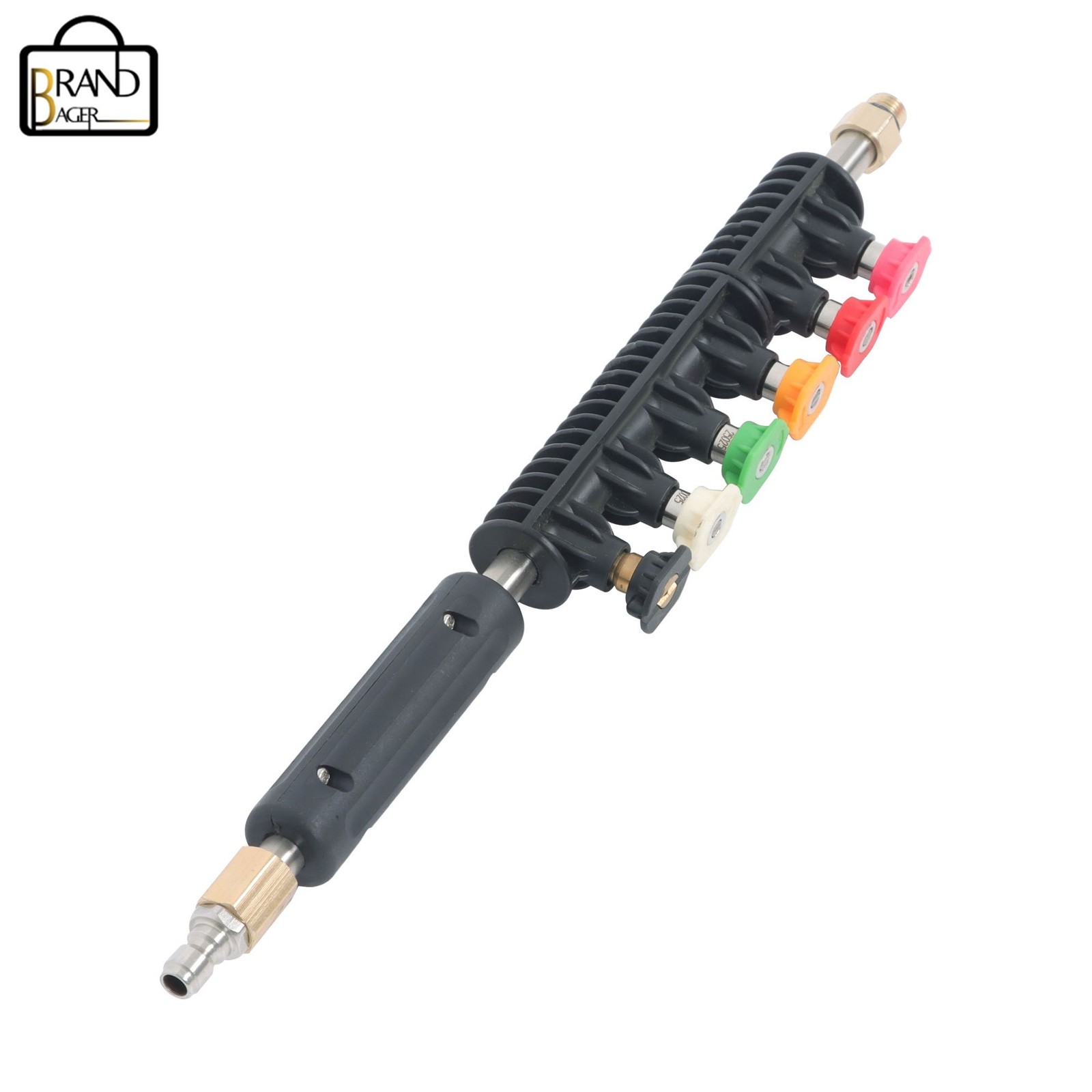 9 Pack 4000 Psi High Pressure 1/4 Inch Quick Connect Water Gun Extension Rod Set