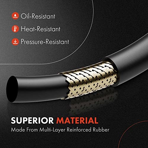 Power Steering Pressure & Return Hose Line Assembly Compatible with Infiniti