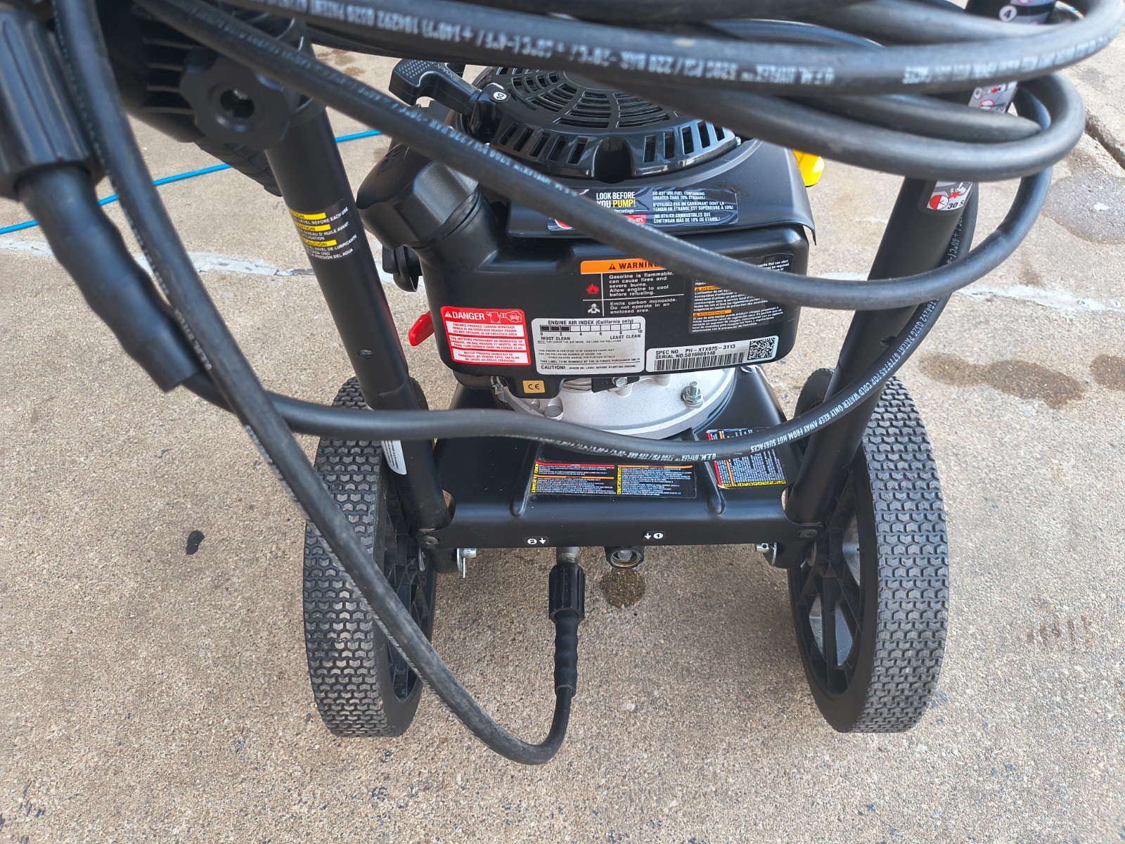 Simpson 2800 PSI Gas Pressure Washer Quick Connect Hose Spray Gun Black Red
