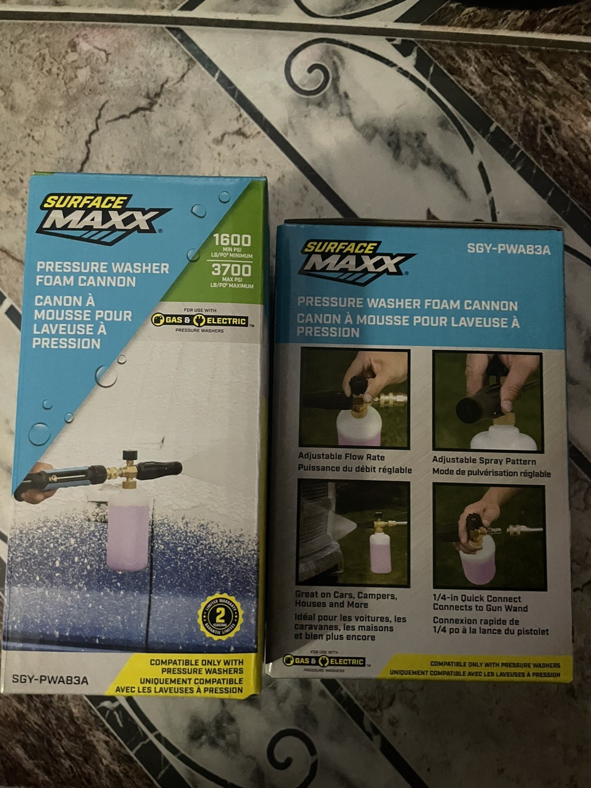 Surface Maxx Foam Cannon 3700 PSI Max – High Pressure Car Wash Soap Sprayer