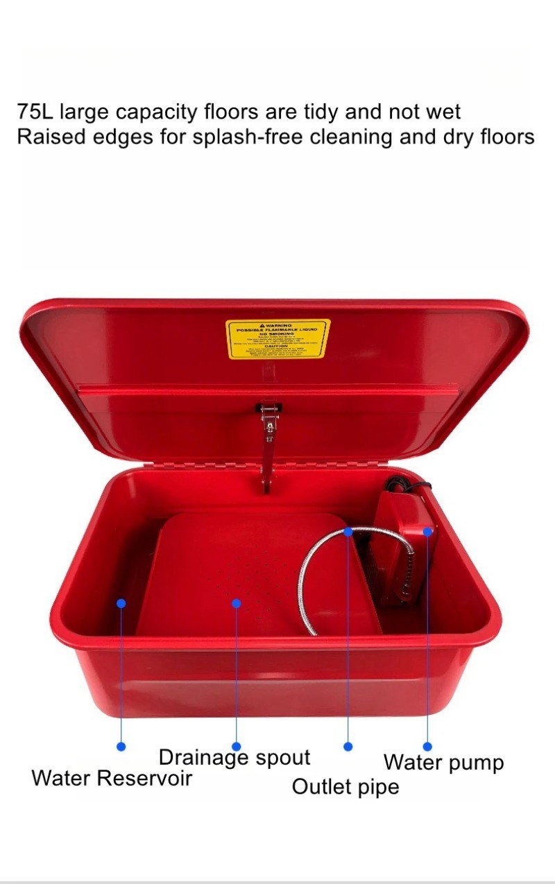 Parts Washer Engine and Transmission Parts Washer Motorcycle Parts Washing Tank